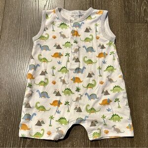Kissy Kissy Multicolor Dinosaur Baby Boy Sleeveless Romper